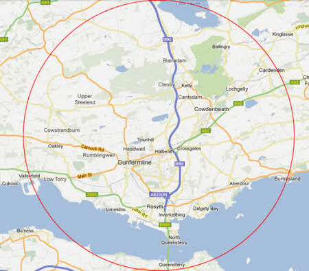 Areas covered